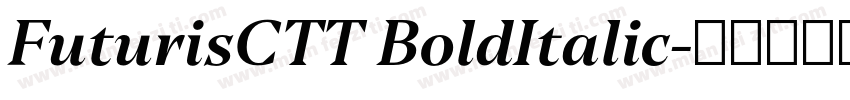 FuturisCTT BoldItalic字体转换